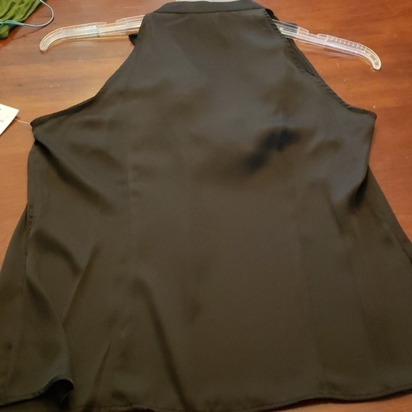 Sunny Leigh Halter Tank Top Blk M NWT Imperial Flower - Picture 5 of 9